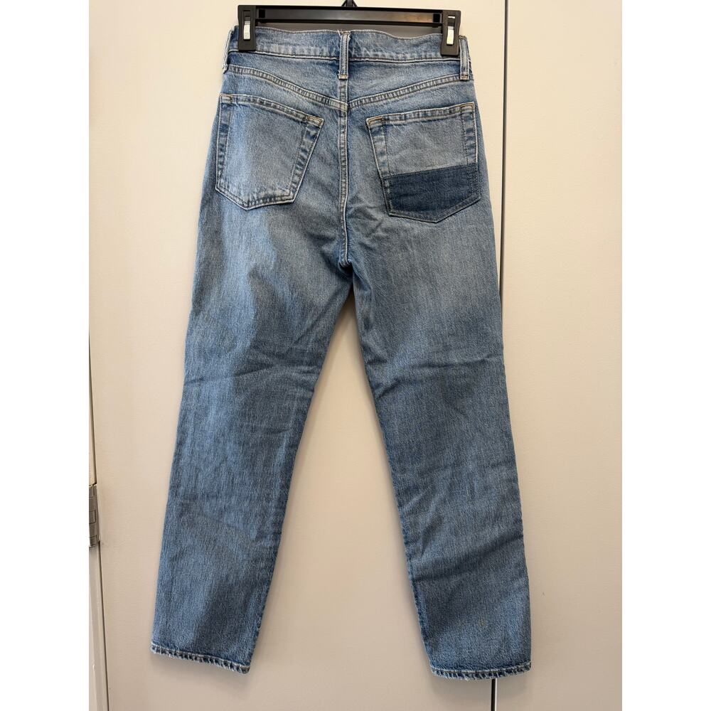 Gap, Patchwork Straight Jeans - image 4